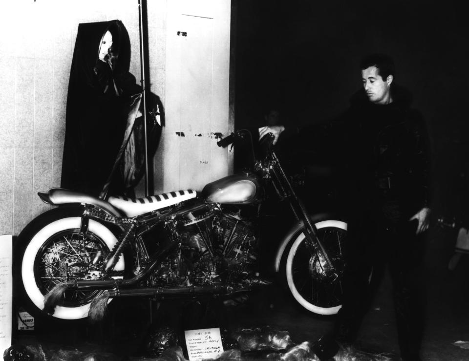 SCORPIO RISING, director Kenneth Anger, on set, 1964.