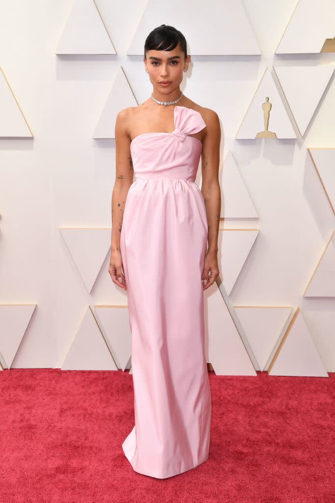 Zoe Kravitz attends the 94th Academy Awards on March 27 at the Dolby Theatre in Los Angeles. (Photo: ANGELA  WEISS/AFP via Getty Images)