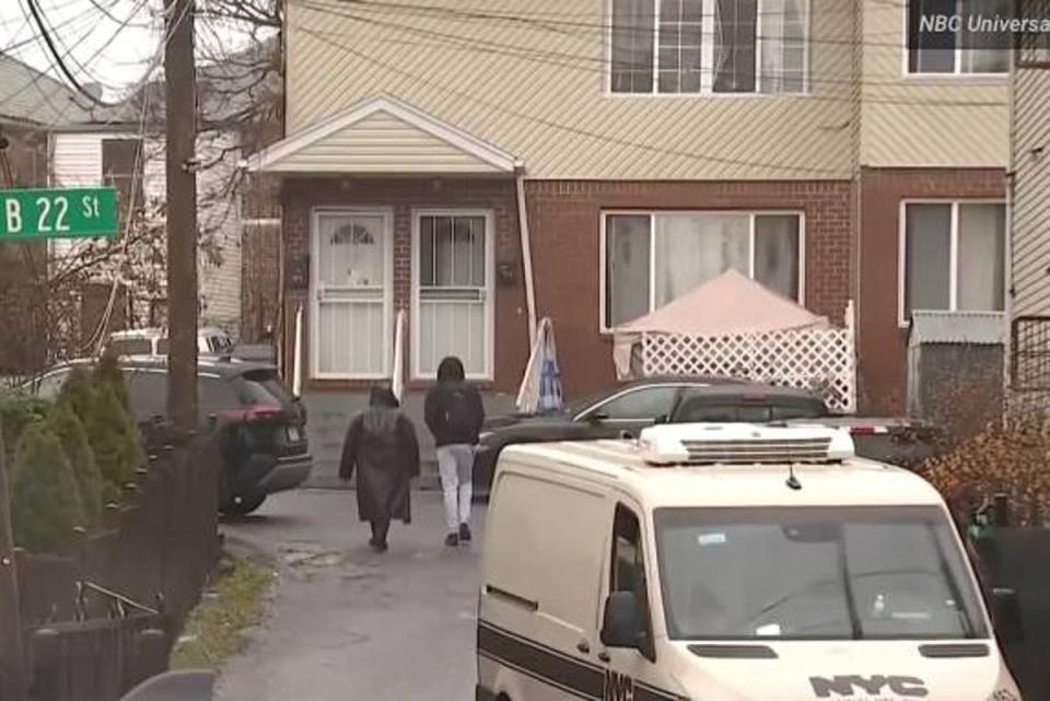 Four people were killed a woman was left severely injured in the attack in the New York borough of Queens (WABC)
