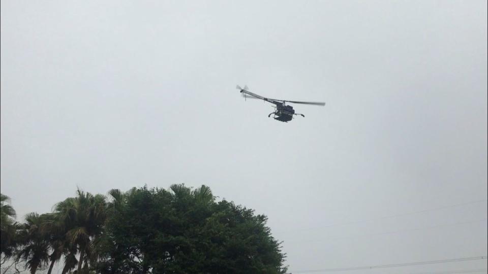 北水局出動無人機幫忙催雨，本週還有機會再人工增雨。（圖：北水局提供）