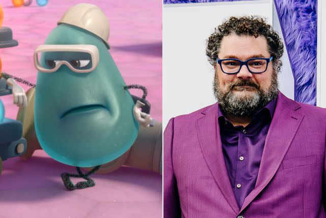 <p>Walt Disney Studios Motion Pictures; Nina Westervelt/Variety via Getty</p> Forgetter Bobby in 'Inside Out 2'; Bobby Moynihan