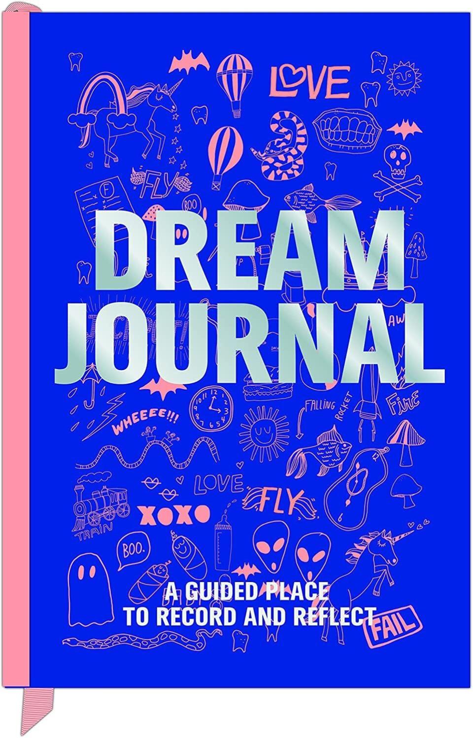 <p><a href="https://www.amazon.com/Knock-50062-Dream-Journal/dp/160106523X?tag=syn-yahoo-20&ascsubtag=%5Bartid%7C10049.a.44693721%5Bsrc%7Cyahoo-us" rel="nofollow noopener" target="_blank" data-ylk="slk:Shop Now;elm:context_link;itc:0;sec:content-canvas" class="link ">Shop Now</a></p><p>Dream Journal</p><p>$6.39</p><p>amazon.com</p>