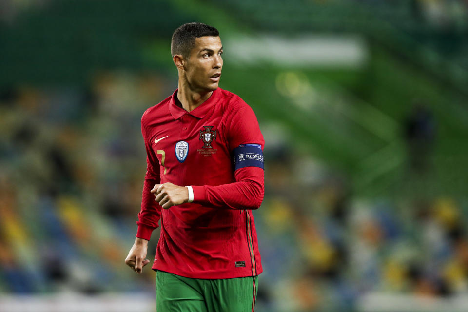 Cristiano Ronaldo has COVID-19, the Portuguese Football Federation announced Tuesday. (David S. Bustamante/Getty Images)