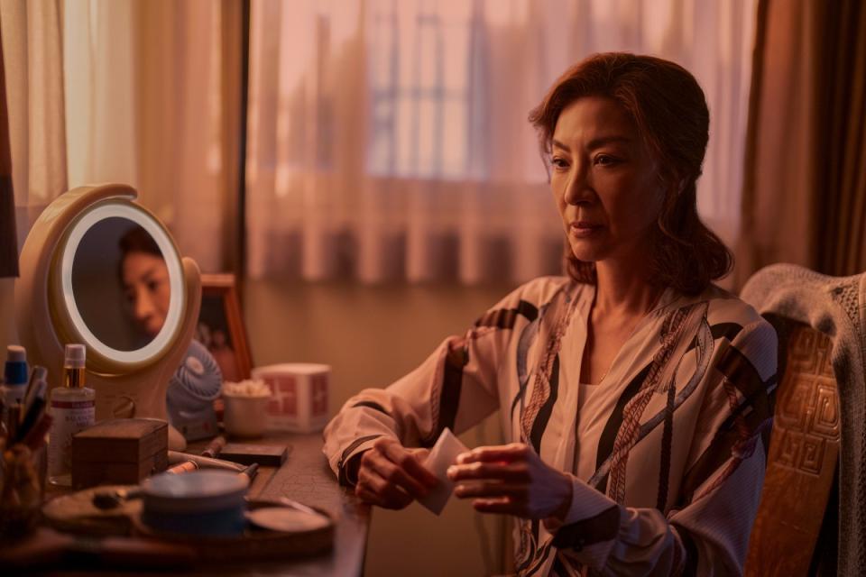 Michelle Yeoh as Mama Sun in episode 102 of The Brothers Sun.<p>MICHAEL DESMOND/NETFLIX</p>