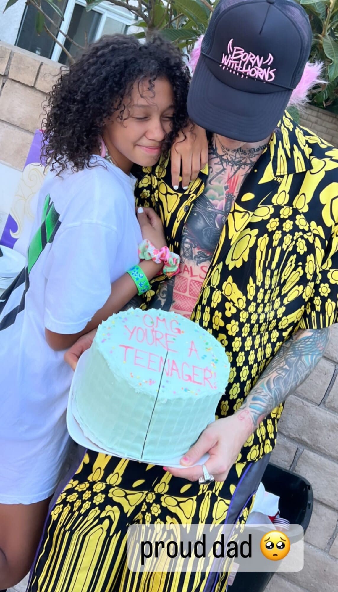 MGK celebrating his daughter's bday