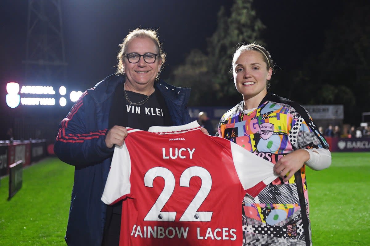 Lucy Clark’s (L) appointment represents a small but vital step towards normalising diversity in sport  (Arsenal FC/Getty)