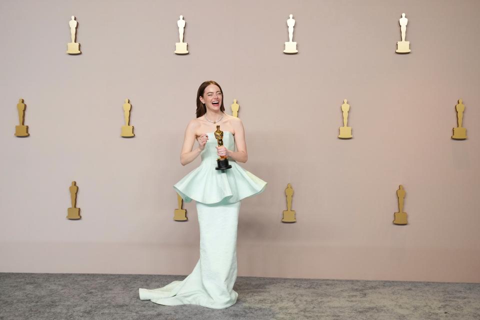 Emma Stone at the Oscars (Jordan Strauss/Invision/AP)