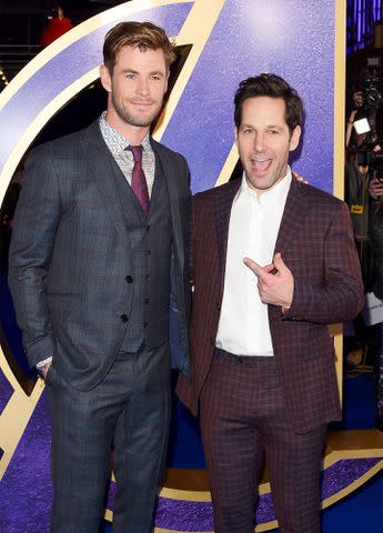 Dave Benett/WireImage Chris Hemsworth and Paul Rudd