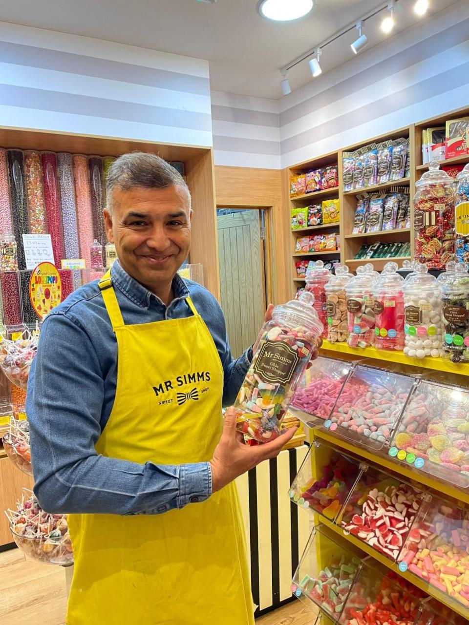 Reading Chronicle: Babar Siddique Butt, the Mr Simms sweets franchise holder who opened the first shop in Reading in 2020, during the pandemic.