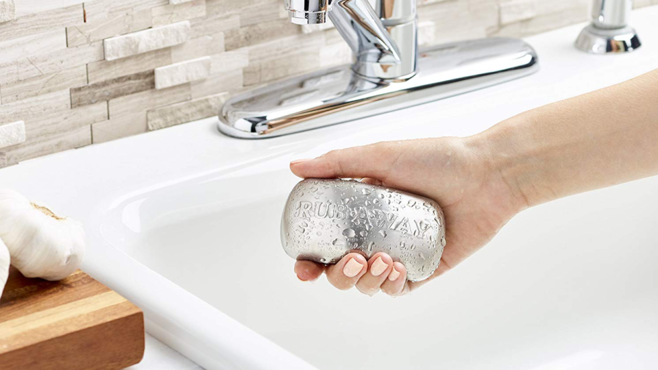 Rub it between your hands just as you would normal soap.