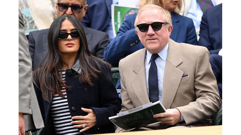 Salma Hayek and François-Henri Pinault at Wimbledon