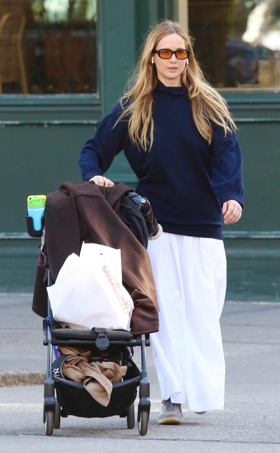 Jennifer Lawrence in New York City for Easter March 31 2024
