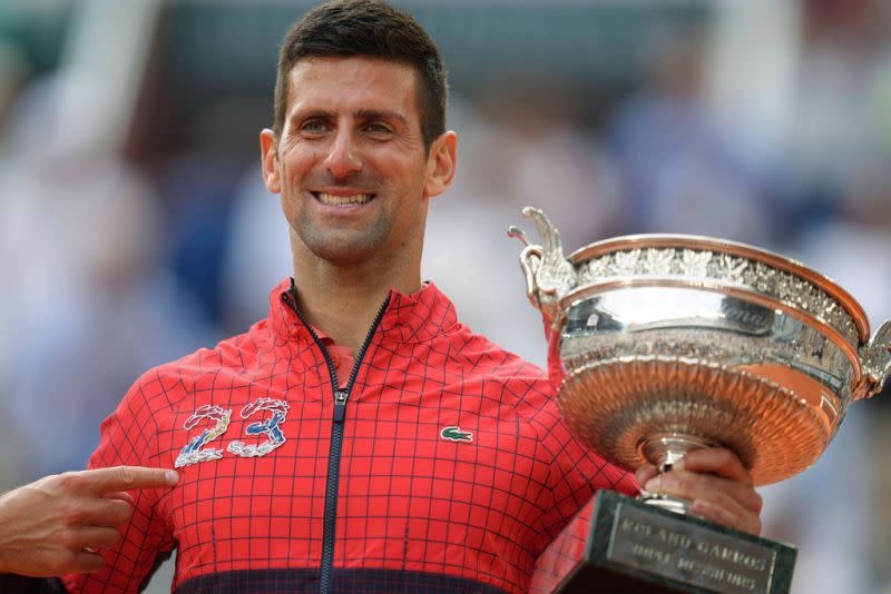 ▲Novak Djokovic在法網奪下個人生涯在此的第3冠，同時也是第23座大滿貫。（圖／美聯社／達志影像）