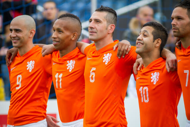 Netherlands at the Homeless World Cup in Amsterdam in 2015 (Homeless World Cup/PA)