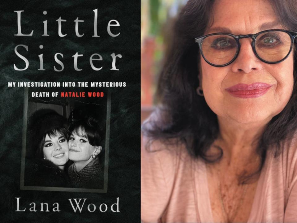 Lana Wood (right) is the author of the book ‘Little Sister: My Investigation Into the Mysterious Death of Natalie Wood' (Left: Dey Street Books – Right: Jeffery Jones)