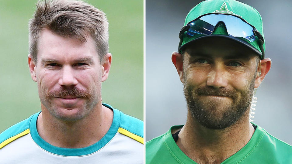 David Warner said he was 'surprised' by the AU$2.5 million Glenn Maxwell fetched in the recent IPL 2021 auction from the Royal Challengers Bangalore. Pictures: Getty Images