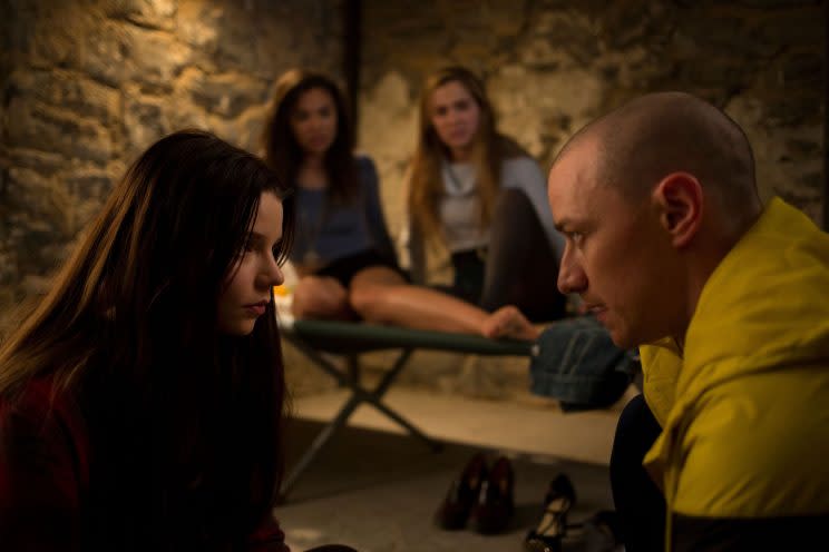 Anya Taylor-Joy and James McAvoy star in the latest film from M. Night Shyamalan. (Photo: Universal)