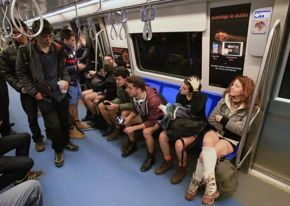 No Pants Subway Ride