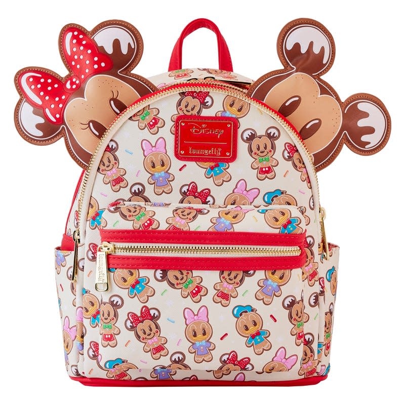 Loungefly Mickey & Friends Gingerbread Cookie Mini Backpack With Ears 