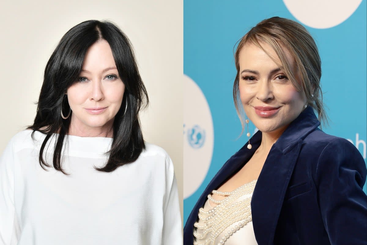 Shannen Doherty and Alyssa Milano (Getty)