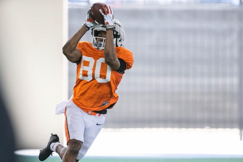 Could junior receiver Brennan Presley lead Oklahoma State in receiving yards this season?