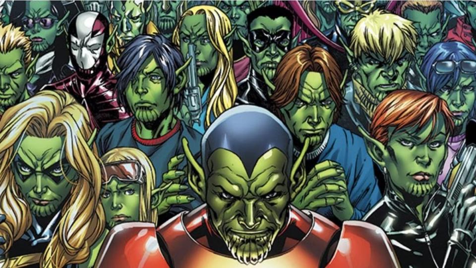 Key art from the 2008 comic book event series Secret Invasion.