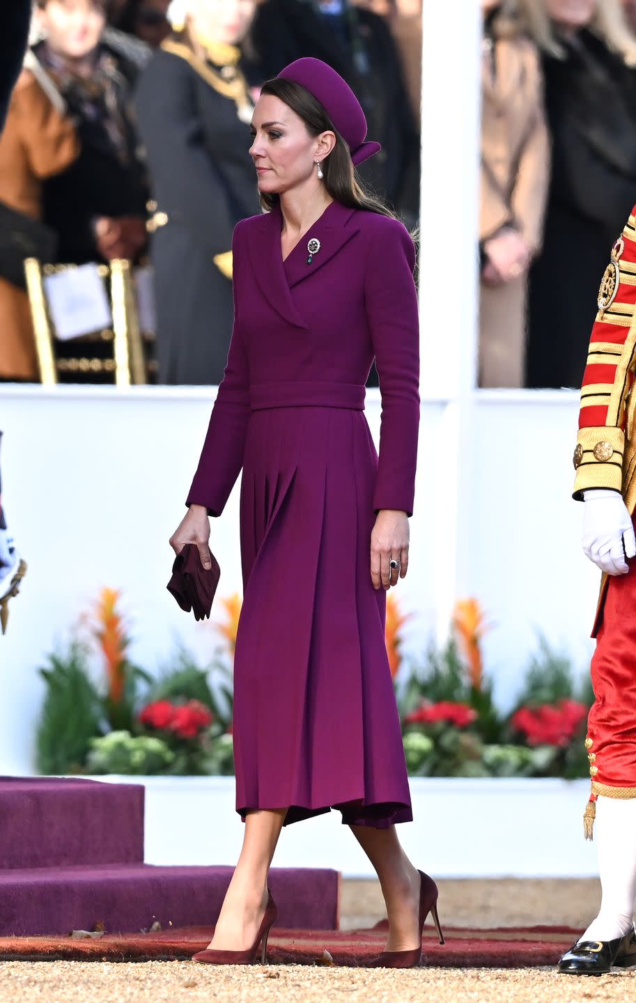 ceremonial welcome by the king and the queen consort, horse guards parade