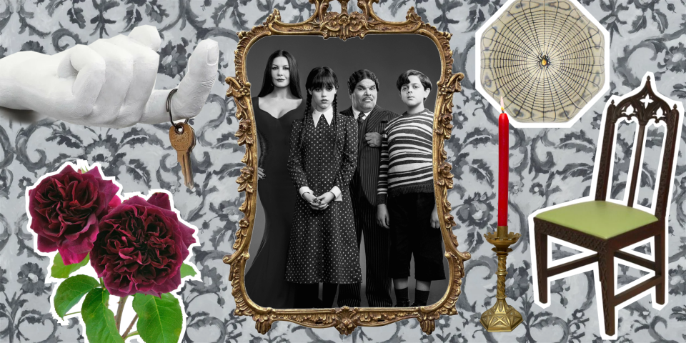 <p>The Addams Family is back, thanks to a new spinoff series coming to Netflix called <a href="https://www.netflix.com/title/81231974" rel="nofollow noopener" target="_blank" data-ylk="slk:Wednesday" class="link "><em>Wednesday</em></a>. The eight-episode series is directed by the famously dark Tim Burton (you likely know his name from movies such as The Nightmare Before Christmas, Beetlejuice, or Edward Scissorhands) and will star Jenna Ortega as Wednesday, Catherine Zeta-Jones as Morticia, Luis Guzmán as Gomez, and Isaac Ordonez as Pugsley. Though the show won’t be released until this fall (the official date is still TBD), we can’t help but already feel inspired by this dark and moody comeback.<br></p><p>There has always been something charming—and even a little sexy—about the Addams Family’s aesthetic. Between Gomez’s perfectly tailored pinstripe suits and Morticia’s figure-skimming black gowns (not to mention her enviable rose garden), this creepy-kooky family certainly has a penchant for style. And even though the super dramatic, all-black, Victorian-inspired look might not be for everyone, there’s no denying that there’s a certain air of <a href="https://www.veranda.com/luxury-lifestyle/a32166035/gothic-revival-style/" rel="nofollow noopener" target="_blank" data-ylk="slk:gothic glamour" class="link ">gothic glamour</a> in the Addams’s home. </p><p>We love that this aesthetic is completely unique to them—they wouldn’t be caught dead installing white subway tile in their kitchen, and you certainly won’t find them hopping on the <a href="https://www.veranda.com/decorating-ideas/a39863606/coastal-grandmother-style/" rel="nofollow noopener" target="_blank" data-ylk="slk:coastal grandma" class="link ">coastal grandma</a> or <a href="https://www.veranda.com/decorating-ideas/a40943007/barbiecore-aesthetic-home-decor/" rel="nofollow noopener" target="_blank" data-ylk="slk:Barbiecore trend" class="link ">Barbiecore trend</a> bandwagons any time soon. Their commitment to their own look is eternal and unwavering, and we have to respect them for sticking to their chosen aesthetic even when it’s not considered “mainstream.”</p><p>With that in mind, we’re predicting that Addamscore—an aesthetic inspired by the Addams Family—will be huge this fall. Victorian corsets and pinstripe patterns graced the Fall-Winter 2022 runways this year (hello, Morticia and Gomez!). Brands like <a href="https://www.instagram.com/p/CgpXYtmIlWC/" rel="nofollow noopener" target="_blank" data-ylk="slk:Valentino" class="link ">Valentino</a> and Isabel Marant even featured goth-inspired looks with dark lace, slick leather, Wednesday Addams-approved dresses, witchy capes, and dominatrix-esque boots. </p><p>Libby Page, senior market editor for Net-a-Porter, told <a href="https://www.whowhatwear.com/autumn-winter-2022-fashion-trends/slide76" rel="nofollow noopener" target="_blank" data-ylk="slk:Who What Wear" class="link "><em>Who What Wear</em></a>, "'Black is back' is a key theme we've invested in for autumn/winter, which takes on a much more simplistic approach to dressing following the 'dopamine dressing' trend that dominated recent seasons. We love monochrome styling for its elegance and charm.”</p><p>You may hear your inner Miranda Priestly musing with skepticism, “Black for fall? Groundbreaking,” but this year, the trend goes way beyond moody fall colors into more Halloween-like territory. For example, <a href="https://www.instagram.com/p/ChpKqHxsW6G/" rel="nofollow noopener" target="_blank" data-ylk="slk:Vogue Italia just released their September cover featuring Gigi Hadid" class="link ">Vogue Italia just released their September cover featuring Gigi Hadid</a> rocking a bride of Frankenstein hairstyle and a decidedly Morticia Addams-esque black dress. </p><p>Beyond fashion and runway trends, we also think the Addamscore aesthetic translates beautifully into furniture, home design, and accessories—especially in the coming months. While this look is certainly not for everyone (and its polarizing nature is part of its appeal), we think touches of dark glamour or a swath of <a href="https://www.veranda.com/home-decorators/a30145127/jean-louis-deniot-paris-flat/" rel="nofollow noopener" target="_blank" data-ylk="slk:glossy black paint" class="link ">glossy black paint</a> are welcome additions to any home for fall. The best part? With the right application, these Addams family-inspired additions appear dark, sexy and enduring—not like chintzy themed decor. Here, our 10 favorite Addamscore home finds.</p>