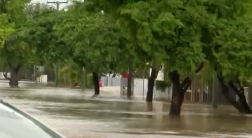 Milly Roberts is attempting to reach her sister in this Townsville street. Source: 7 News