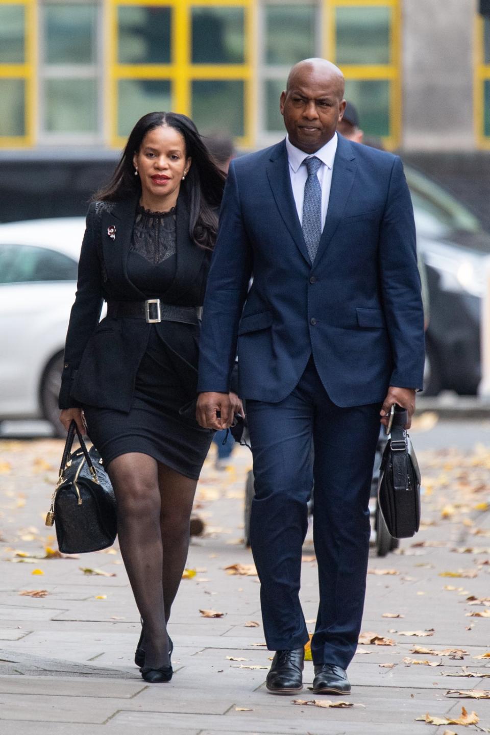 Leicester East MP Claudia Webbe arrives at Westminster Magistrates’ Court (Dominic Lipinski/PA) (PA Archive)