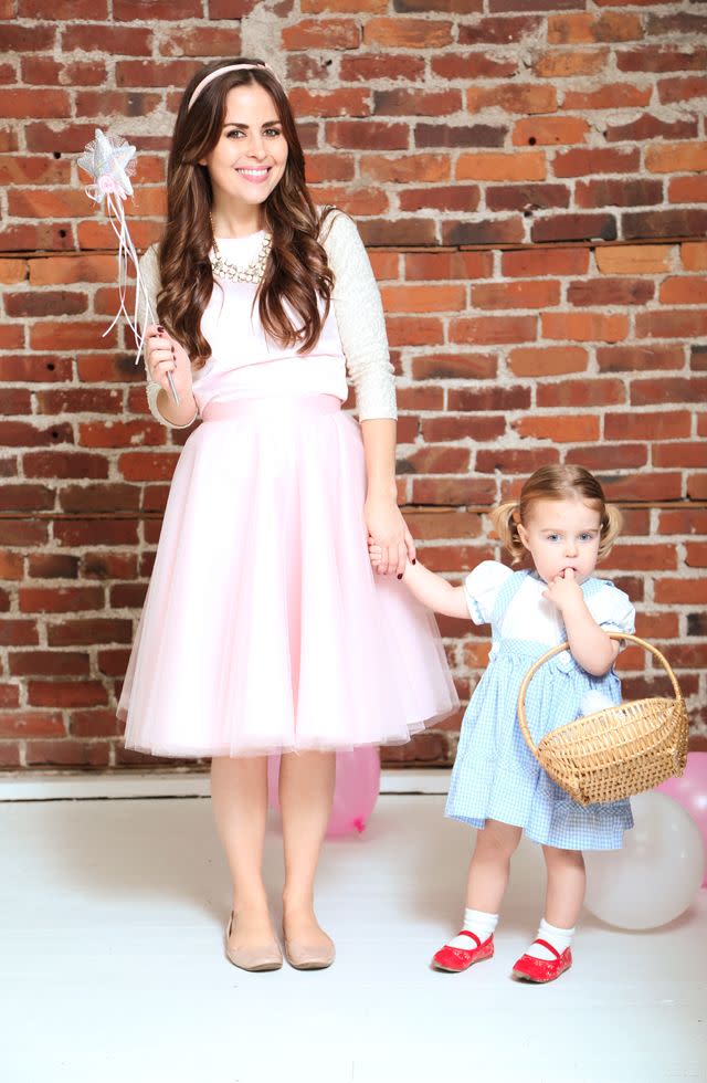 Glinda and Dorothy Mother-Daughter Halloween Costume