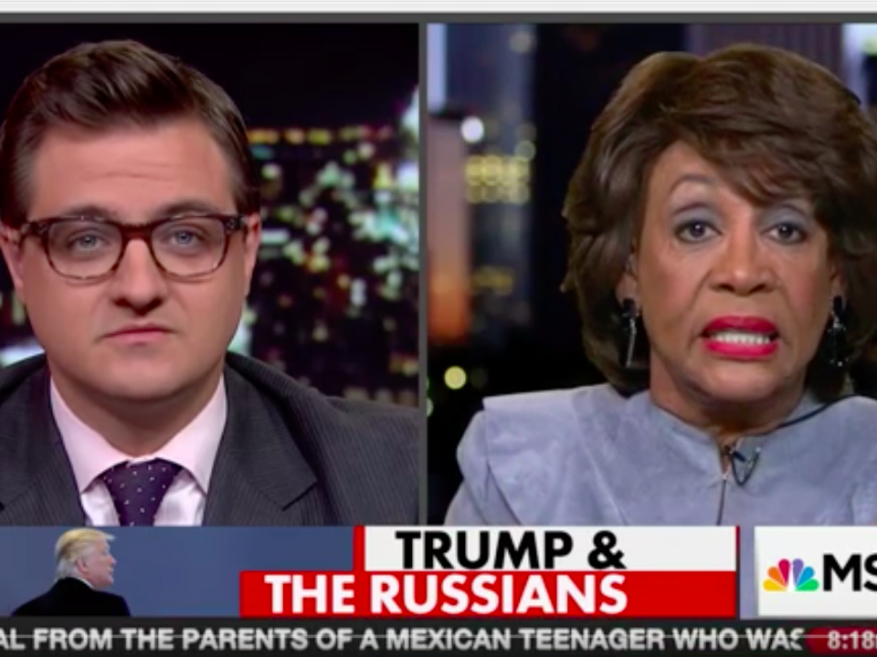 maxine waters chris hayes