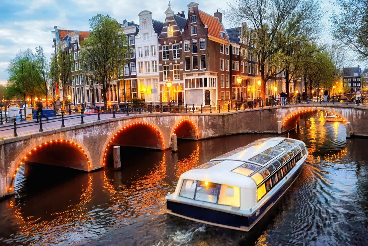 The junction of the Leidsegracht and Keizersgracht canals on Amsterdam’s historic canal ring (Getty/ iStock)