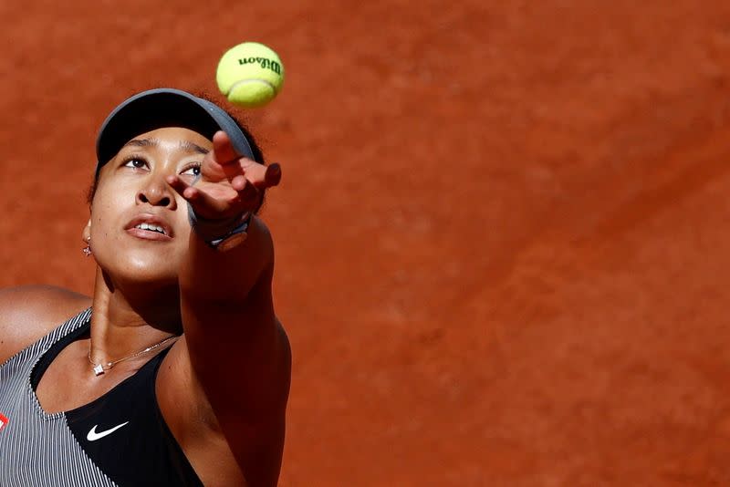 FILE PHOTO: Naomi Osaka at the 2021 French Open