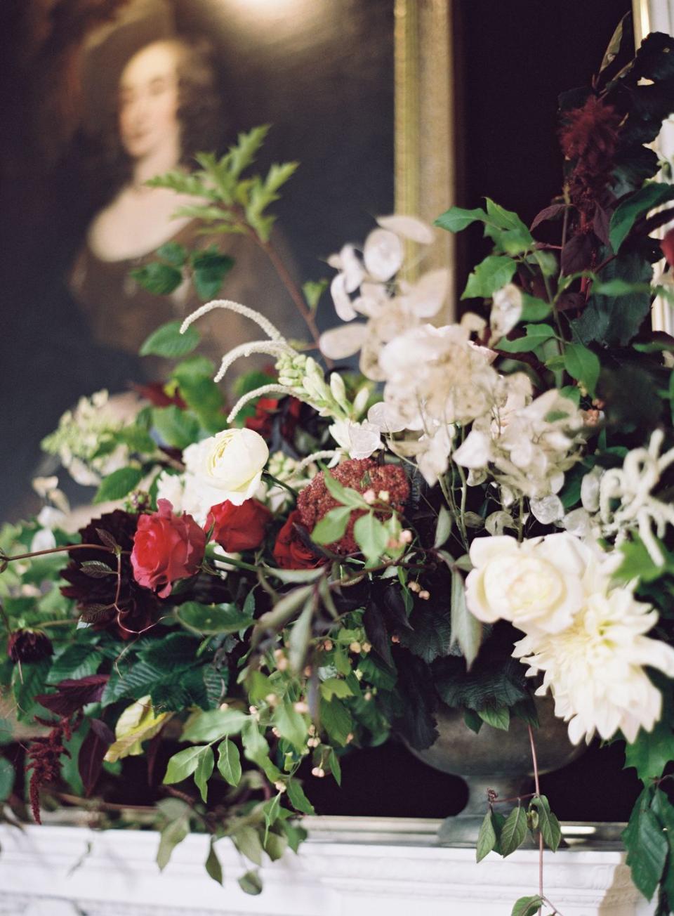 <p>Deck your table in autumnal reds, with a festive arrangement of toad lilies, scabious, dahlias, eucalyptus, and hydrangeas in an antique vase. </p><p><em>Via </em><em><a href="http://www.vervainflowers.co.uk/" rel="nofollow noopener" target="_blank" data-ylk="slk:Vervain;elm:context_link;itc:0;sec:content-canvas" class="link ">Vervain</a></em></p>