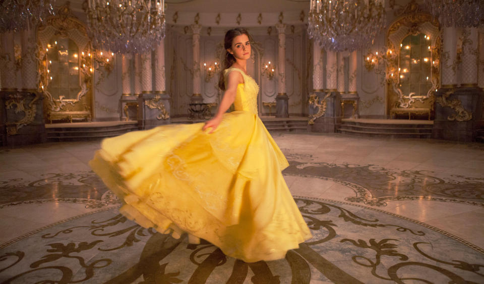 Emma Watson played Belle in the 2017 live action adaptation of the Disney animated film. (Photo: Laurie Sparham/Walt Disney Pictures/Courtesy Everett Collection)