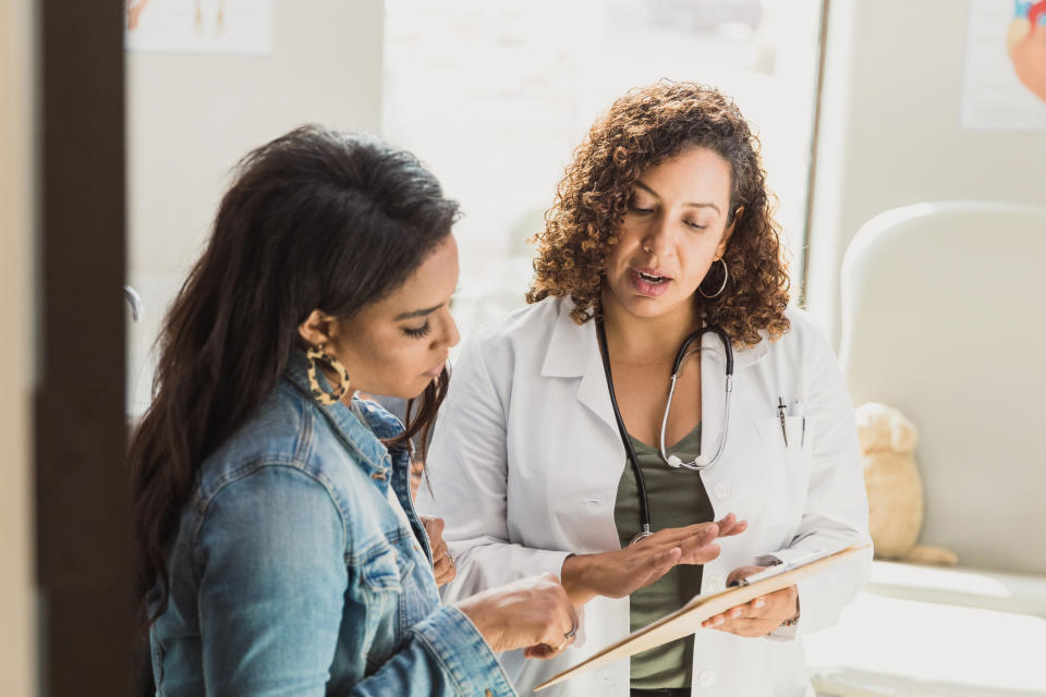 While the signs likely aren't cancer, it is worth getting them checked out by a doctor. (Getty Images)