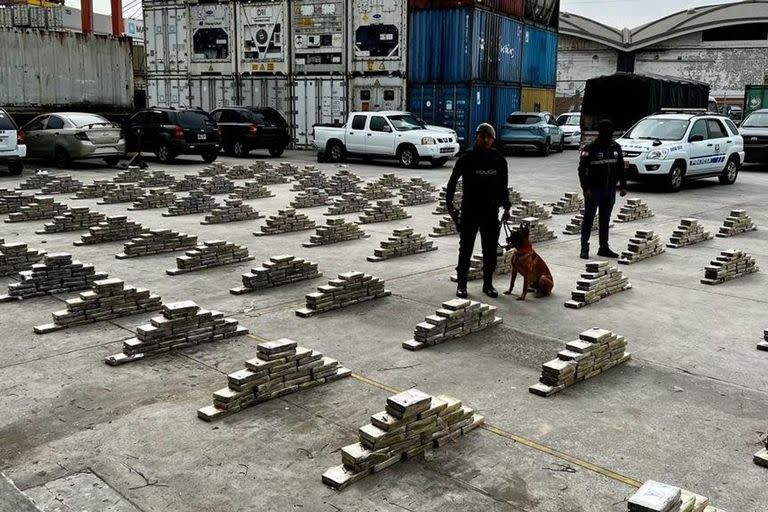 27/12/2022 Imagen de archivo de droga incautada por la Policía de Ecuador SOCIEDAD POLICÍA NACIONAL DE ECUADOR