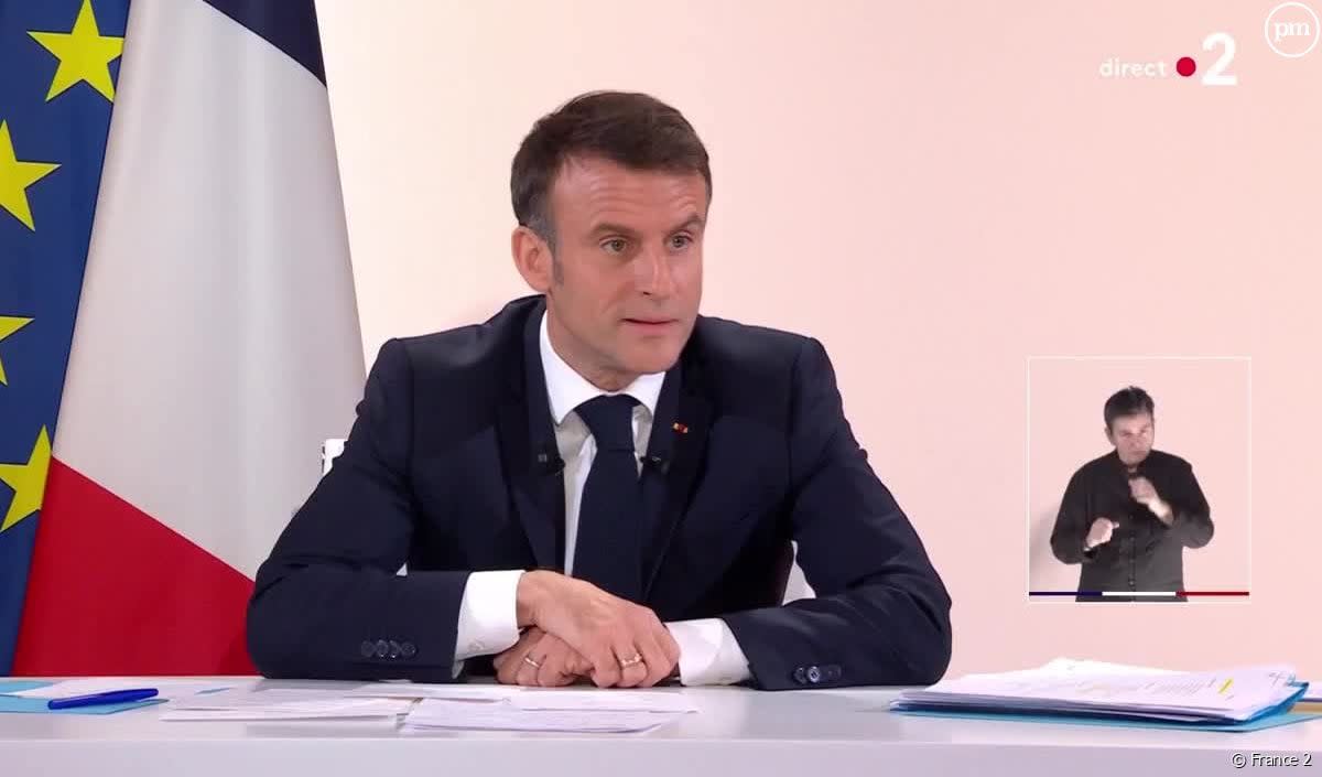 Emmanuel Macron interrogé sur l'affaire Gérard Depardieu le mardi 16 janvier 2024. - France 2