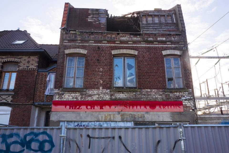 A closed cafe is pictured in Wasquehal, northern France, Thursday Sept.19, 2019. A mass die-off of France's bars, from 200,000 in 1960 to 36,000 now, fed into the sense of isolation and abandonment that was a driving force behind the so-called "yellow vest" protest movement that rocked France this year. (AP Photo/Michel Spingler)