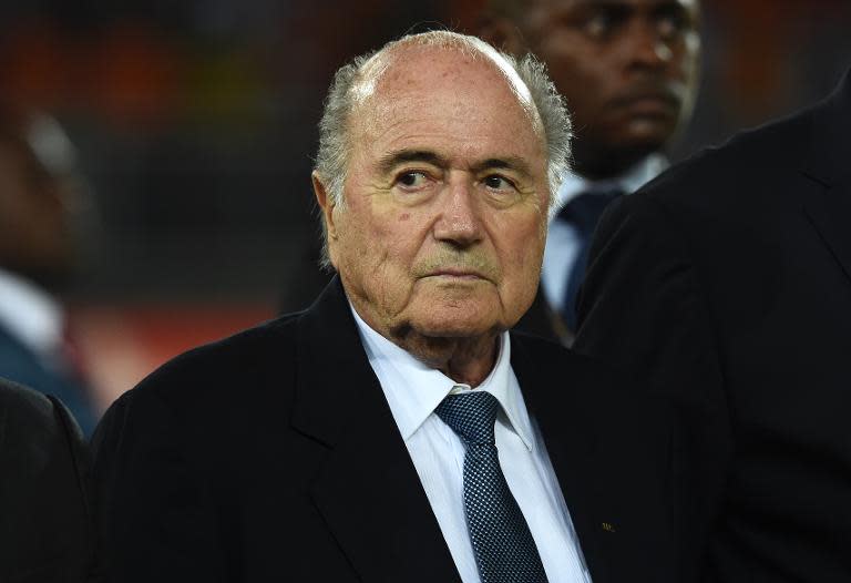 Former Portugal winger Luis Figo and two others are challenging incumbent Sepp Blatter (pictured) for the FIFA presidency