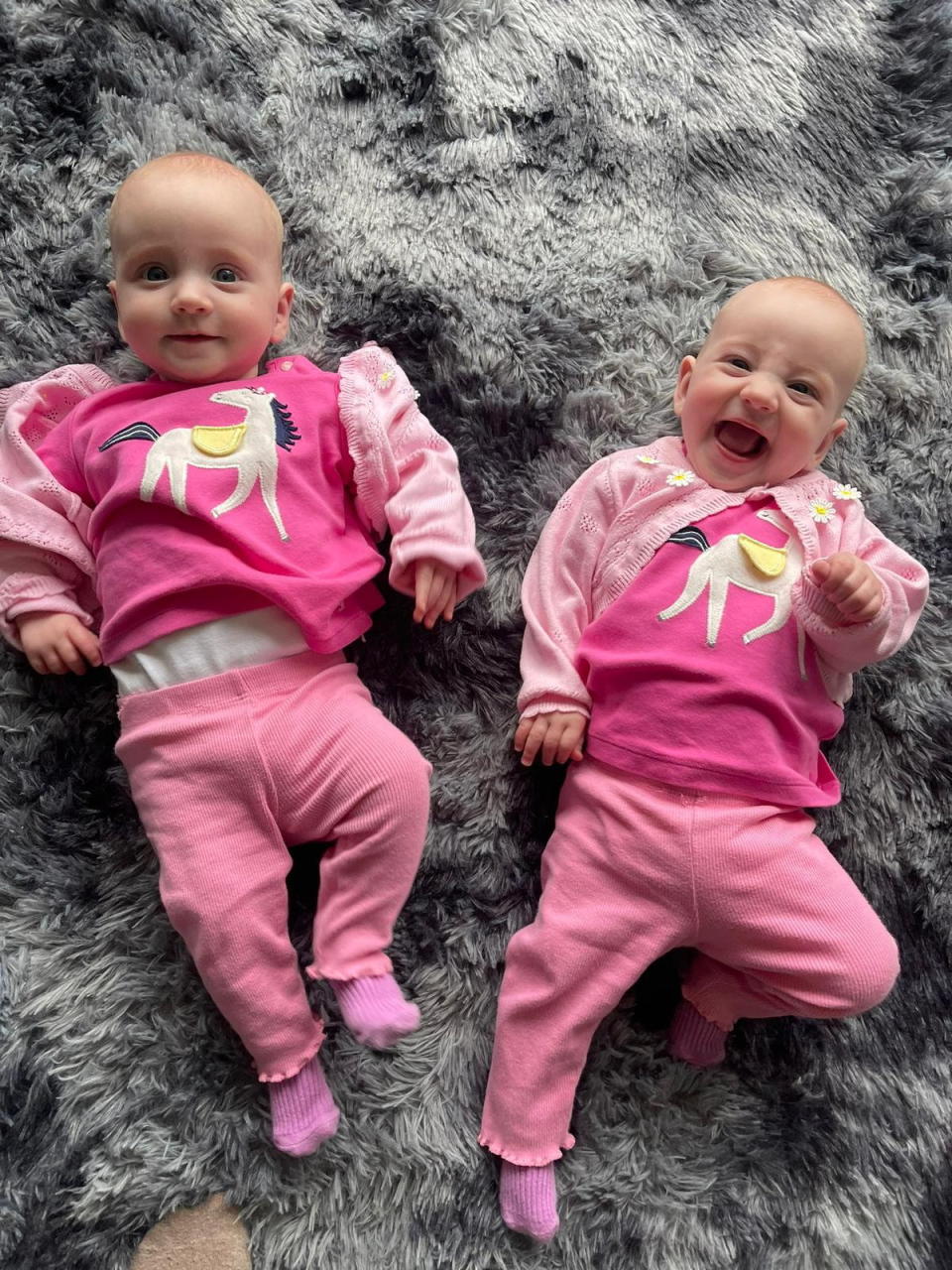 Kelsea and Willow were given odds of just 10% when their mum developed TTTC during her pregnancy. (Sally Kynoch/SWNS)