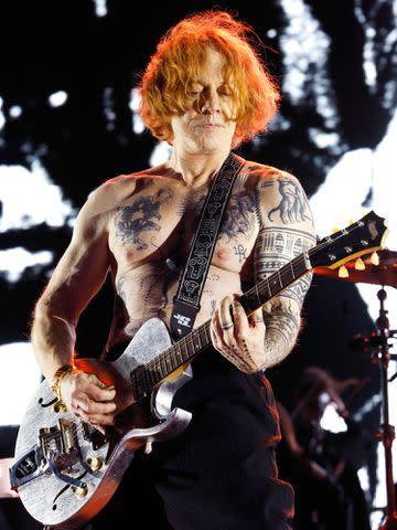 <p>Frazer Harrison/Getty </p> Danny Elfman performing during the 2022 Coachella Valley Music And Arts Festival