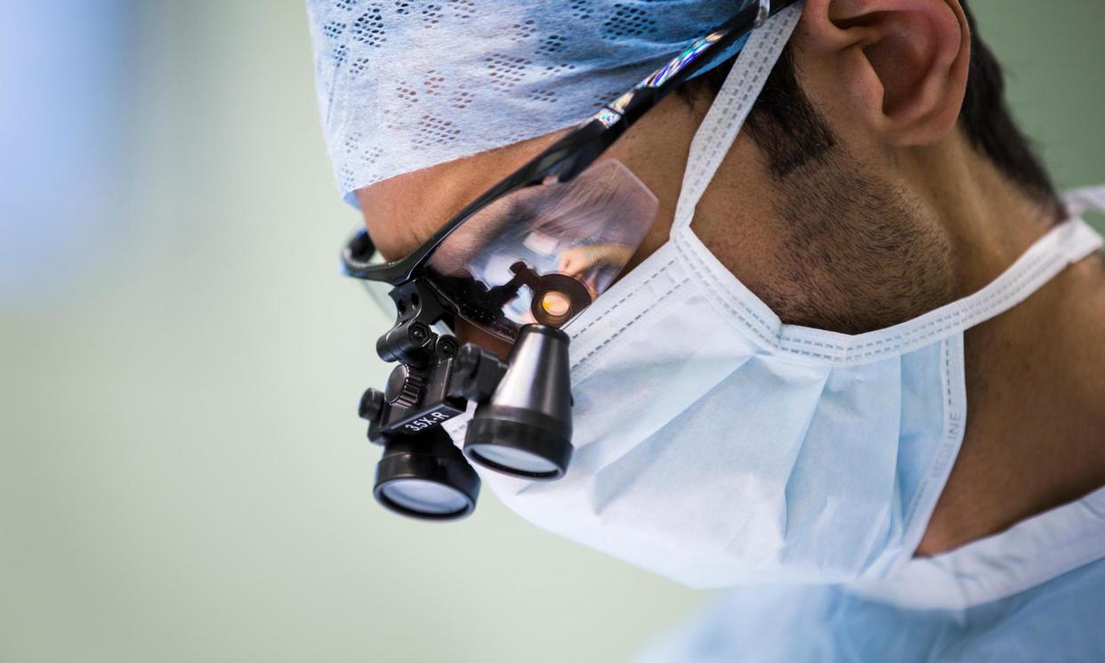 <span>NHS England has defended its use of private hospitals as necessary to cut long waiting lists.</span><span>Photograph: Andrew Fox/Alamy</span>