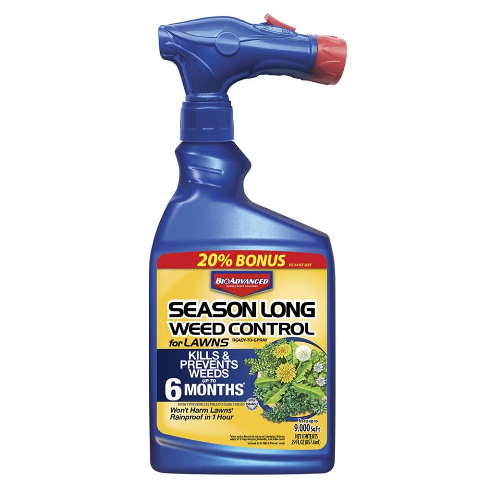 <p><a href="https://go.redirectingat.com?id=74968X1596630&url=https%3A%2F%2Fwww.lowes.com%2Fpd%2FBioAdvanced-Season-Long-Weed-32-fl-oz-Weed-Killer%2F50243349&sref=https%3A%2F%2Fwww.popularmechanics.com%2Fhome%2Flawn-garden%2Fg39463175%2Fbest-weed-killers%2F" rel="nofollow noopener" target="_blank" data-ylk="slk:Shop Now;elm:context_link;itc:0;sec:content-canvas" class="link ">Shop Now</a></p><p>Ready-to-Spray Weed Control for Lawns</p><p>lowes.com</p><p>$16.48</p>