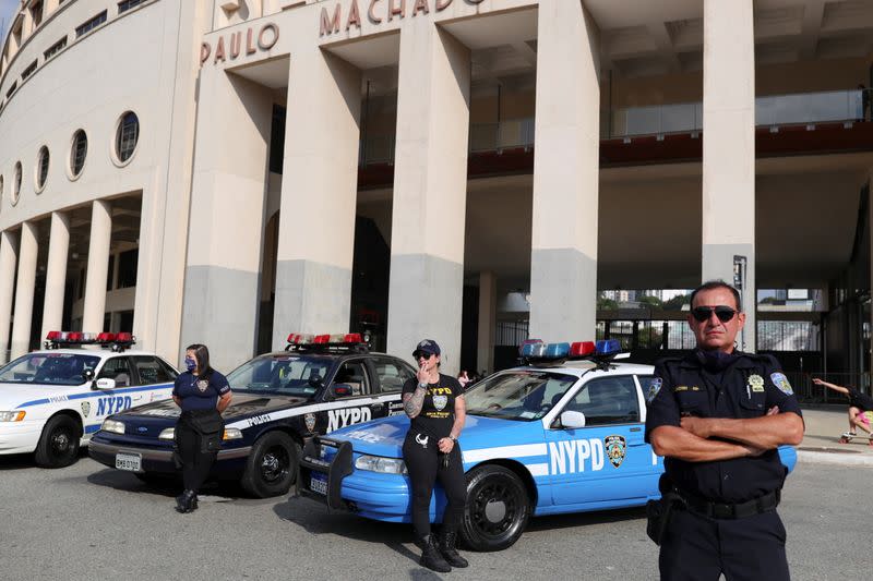 NYPD fans' motorcade in Sao Paulo