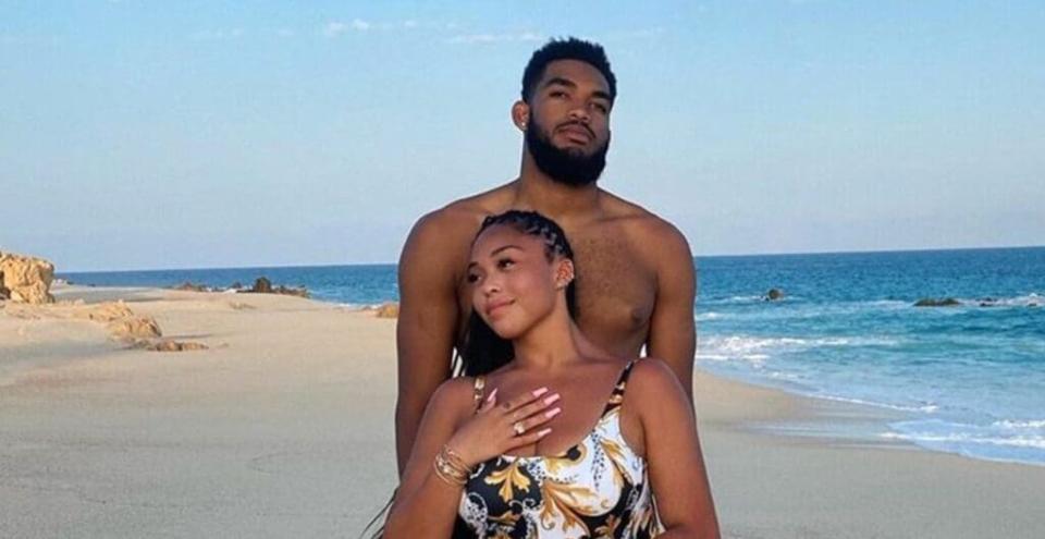 Jordyn Woods Karl Anthony Towns thegrio.com