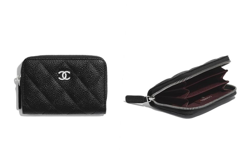 CHANEL 經典拉鍊零錢包 NT$ 22,900 圖片來源：CHANEL