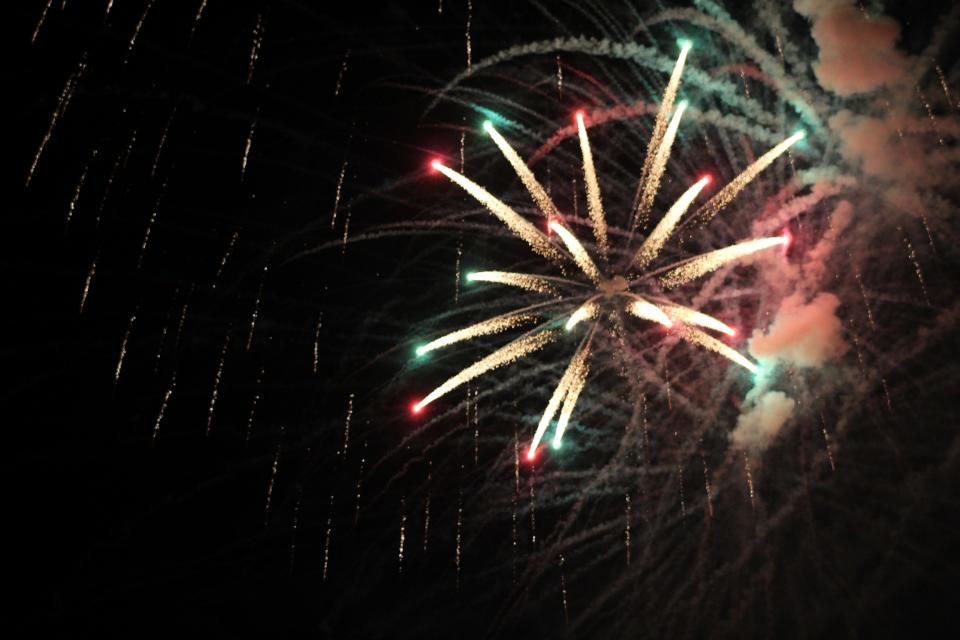 The city of Oak Ridge celebrates the Fourth of July with a fireworks display.