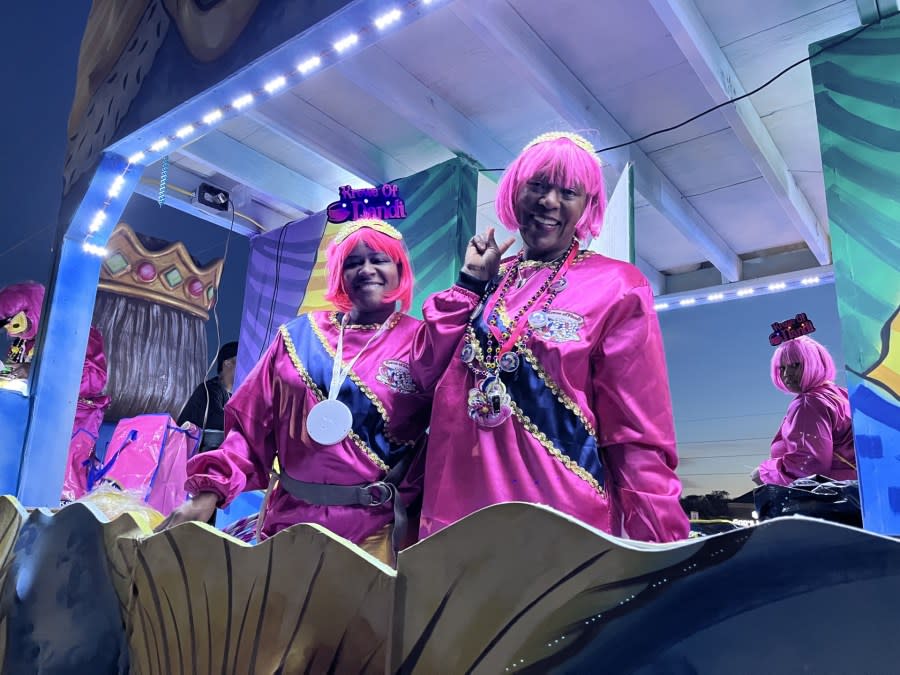 Krewe of Nandi on Wednesday, Feb. 8, 2024. (WGNO/Kenny Lopez)